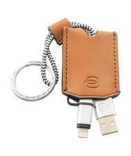 PIQUADRO CAMPIONARIO - BAGMOTIC KIT Portofel din piele + breloc cu USB Piele / Albastru - Portofele bărbați - 5