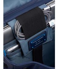 PIQUADRO CAMPIONARIO - FINN  Rucsac pentru PC de 14", din piele albastru - Rucsacuri pentru laptop - 4