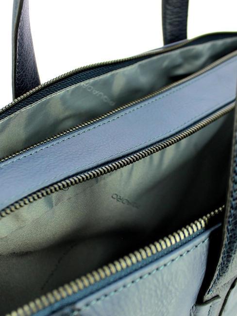 CAMPIONARIO - PAN  Servietă din piele pentru laptop de 15,6 inchi aviație - Serviete birou