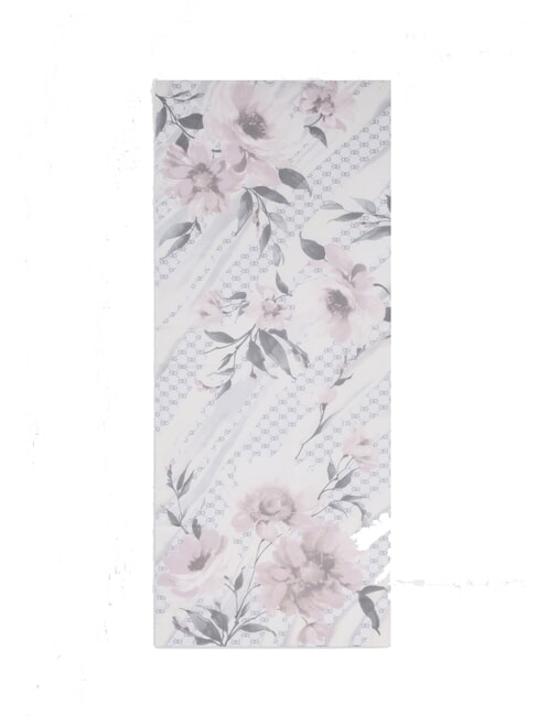 FLOWER Eșarfă în acuarelă BLACK - Eșarfe