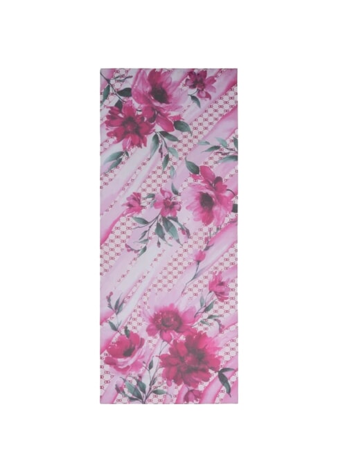 FLOWER Eșarfă în acuarelă sangrie - Eșarfe