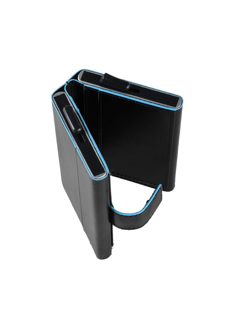 CAMPIONARIO - BLUE SQUARE Portofel din piele pentru carduri  negru - Portofele bărbați