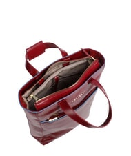 PIQUADRO CAMPIONARIO - BLUE SQUARE Servietă verticală din piele, laptop de 14" RED - Serviete birou - 3