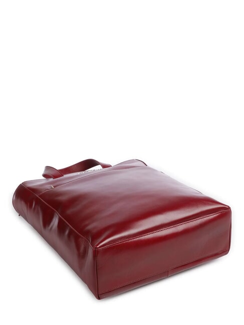 CAMPIONARIO - BLUE SQUARE Servietă verticală din piele, laptop de 14" RED - Serviete birou