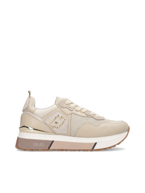 MAXI WONDER 01 Teniși din piele și plasă frânghie strălucitoare - Pantofi femei