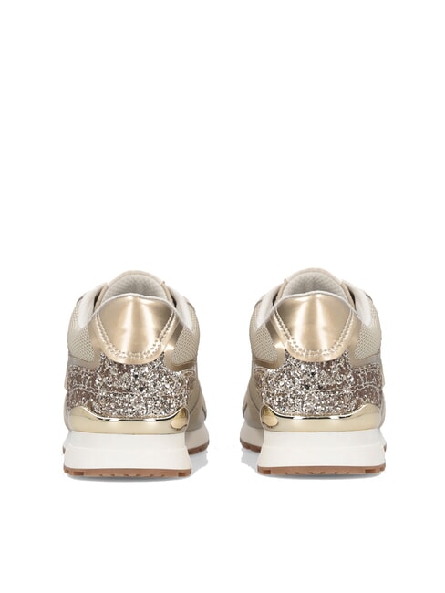 MAXI WONDER LOW 02 Teniși cu sclipici și plasă fr&acirc;nghie/auriu deschis - Pantofi femei
