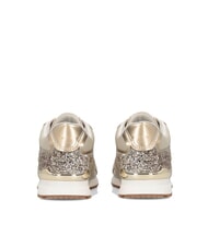 LIUJO MAXI WONDER LOW 02 Teniși cu sclipici și plasă fr&acirc;nghie/auriu deschis - Pantofi femei - 7