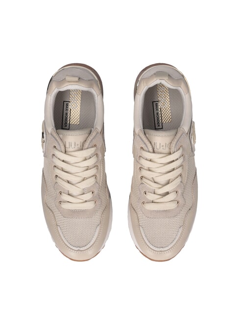 MAXI WONDER 01 Teniși din piele și plasă frânghie strălucitoare - Pantofi femei