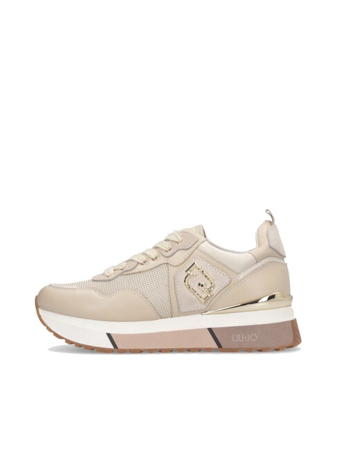 MAXI WONDER 01 Teniși din piele și plasă frânghie strălucitoare - Pantofi femei