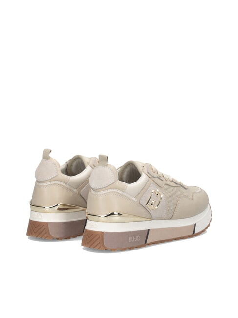 MAXI WONDER 01 Teniși din piele și plasă frânghie strălucitoare - Pantofi femei