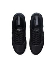 LIUJO MAXI WONDER LOW 02 Teniși cu sclipici și plasă negru - Pantofi femei - 4