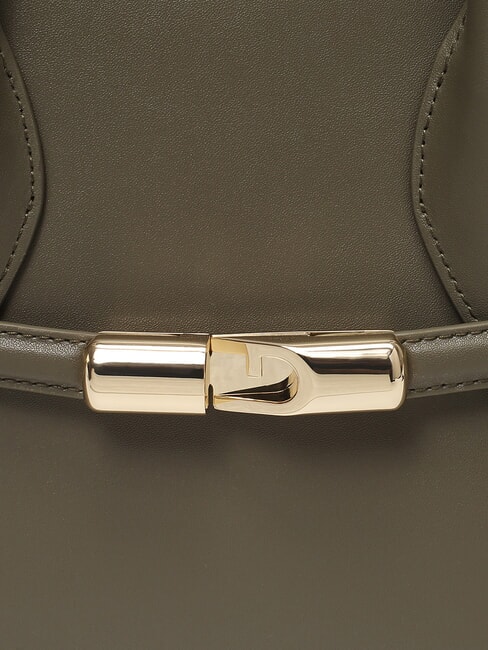 GOCCIA Geantă mică de umăr din piele salvie - Genți femei