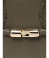 FURLA GOCCIA Geantă mică de umăr din piele salvie - Genți femei - 5