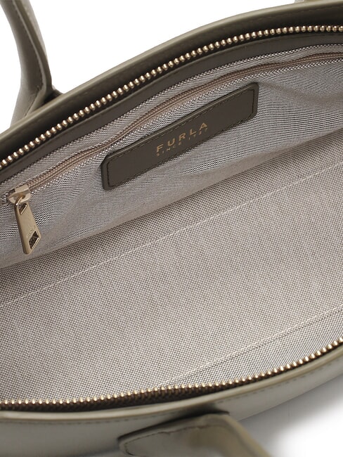 GOCCIA Geantă mică de umăr din piele salvie - Genți femei