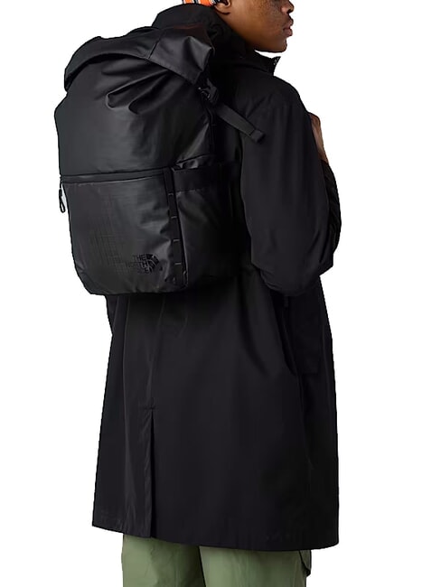 BASE CAMP VOYAGER Rucsac rolltop, poate ține laptopuri de până la 16" tnf negru/gri asfalt - Rucsacuri pentru școală și timp liber