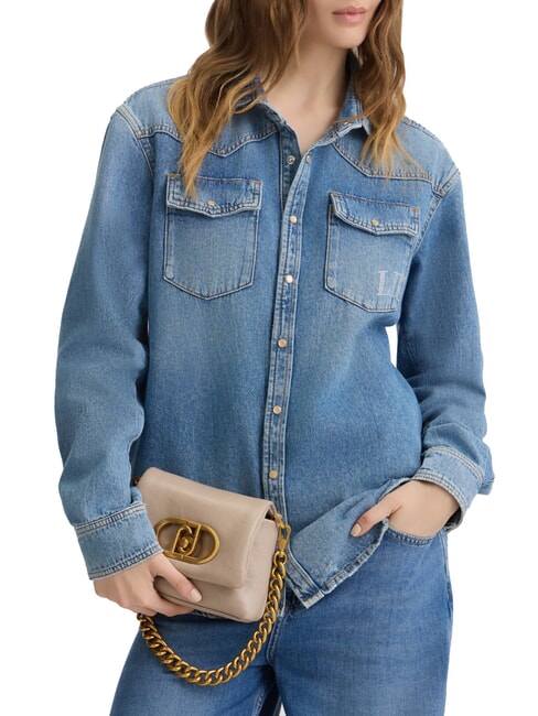 LAPUFFY  Geantă de umăr mini nisip închis la culoare - Genți femei