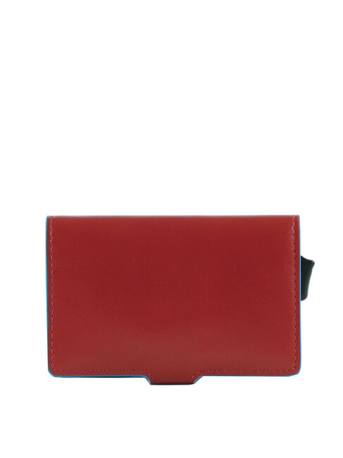 BLUE SQUARE Suport card de credit din piele si metal piele4 - Portofele bărbați