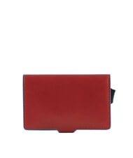 PIQUADRO BLUE SQUARE Suport card de credit din piele si metal piele4 - Portofele bărbați - 3