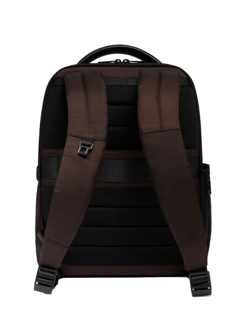 WOLLEM Rucsac din piele și material textil, suport pentru laptop de 14". MORO - Rucsacuri pentru laptop