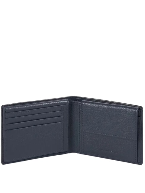 MODUS SPECIAL Portofel din piele pietrișată albastru - Portofele bărbați