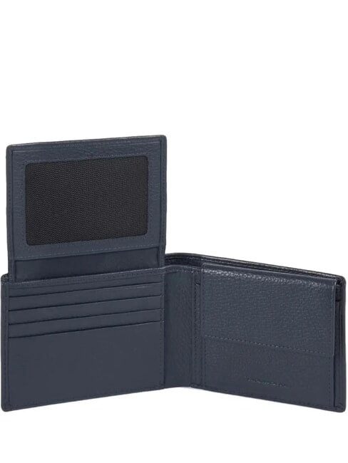 MODUS SPECIAL Portofel din piele pietrișată albastru - Portofele bărbați