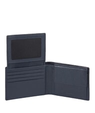 PIQUADRO MODUS SPECIAL Portofel din piele pietrișată albastru - Portofele bărbați - 3