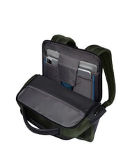 PIQUADRO BRIEF 2 rucsac pentru laptop și suport pentru iPad din material reciclat VERDE - Rucsacuri pentru laptop - 5