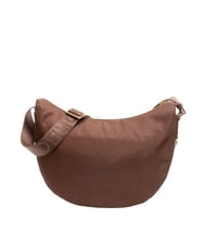 BORBONESE LUNA BAG MIDDLE ECO LINE LUNA Geantă de umăr din material textil jet op alune de pădure - Genți femei - 4
