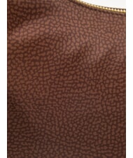 BORBONESE LUNA BAG SMALL ECO LINE Geantă LUNA Hobo, Mic alune de pădure - Genți femei - 3