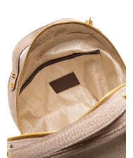 BORBONESE CAMOSCIO SEXY MEDIUM Geantă medie din piele întoarsă ciupercă - Genți femei - 5