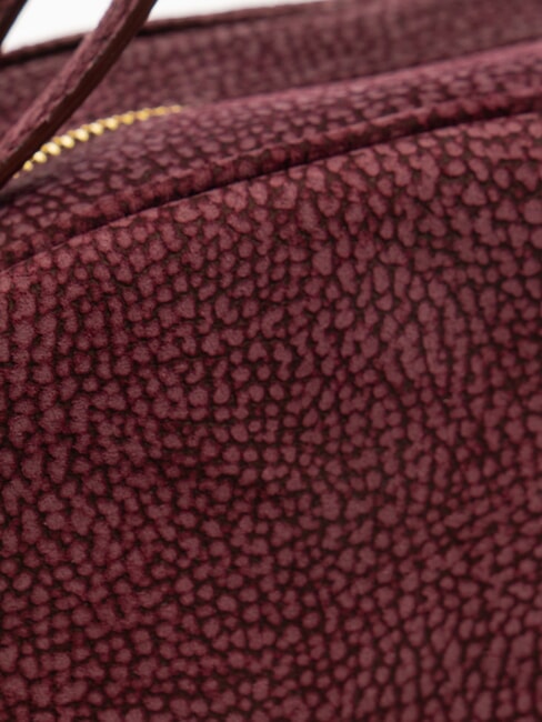 CAMOSCIO SEXY MEDIUM Geantă medie din piele întoarsă merlot - Genți femei