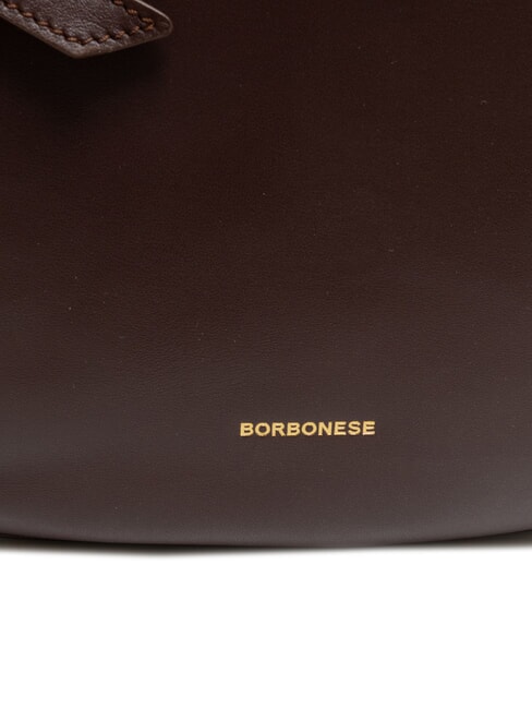 BRIDLE MEDIUM HOBO Geantă Hobo medie din piele Nappa castan/ciupercă - Genți femei