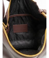 BORBONESE BRIDLE MEDIUM HOBO Geantă Hobo medie din piele Nappa castan/ciupercă - Genți femei - 5