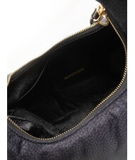 BORBONESE TWINNIE SMALL Geantă mică de umăr negru închis - Genți femei - 5