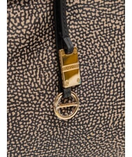 BORBONESE TWINNIE SMALL Geantă mică de umăr OP / NATURAL / NEGRU - Genți femei - 3