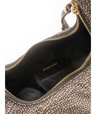 BORBONESE TWINNIE SMALL Geantă mică de umăr OP / NATURAL / NEGRU - Genți femei - 6