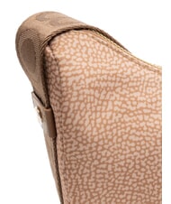 BORBONESE HOBO LUNA MINI ECO LINE Geanta de umar mov - Genți femei - 3