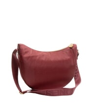BORBONESE LUNA BAG MIDDLE ECO LINE LUNA Geantă de umăr din material textil jet op merlot - Genți femei - 2