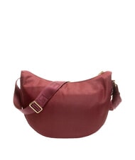 BORBONESE LUNA BAG MIDDLE ECO LINE LUNA Geantă de umăr din material textil jet op merlot - Genți femei - 4