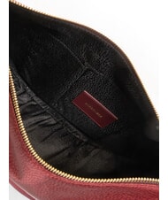 BORBONESE LUNA BAG MIDDLE ECO LINE LUNA Geantă de umăr din material textil jet op merlot - Genți femei - 5