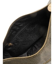 BORBONESE LUNA BAG MIDDLE ECO LINE LUNA Geantă de umăr din material textil jet op dafin - Genți femei - 5