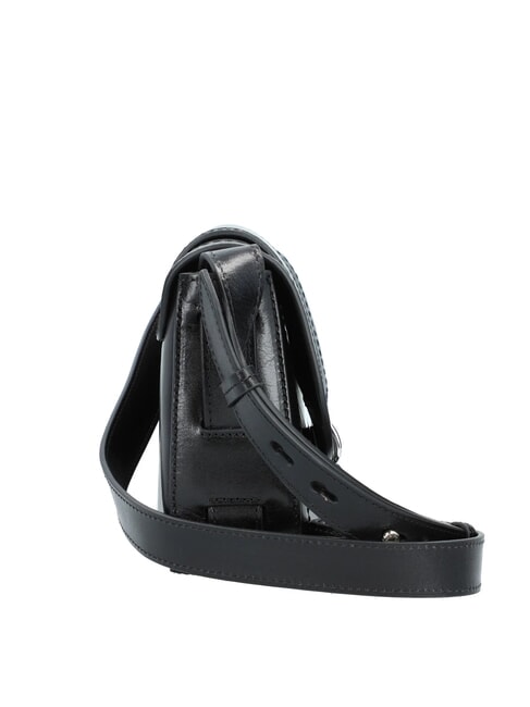 BENEDETTA  Geantă de umăr mini, din piele Negru de aur - Genți femei