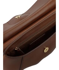 THE BRIDGE ERICA Geantă de umăr din piele BROWN - Genți femei - 5