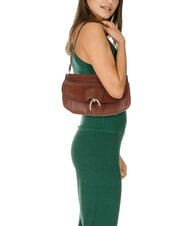 THE BRIDGE ERICA Geantă de umăr din piele BROWN - Genți femei - 6