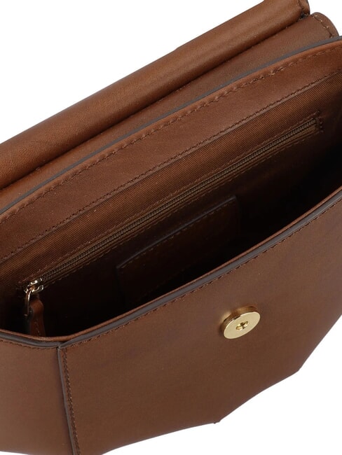 ERICA Geantă de umăr din piele BROWN - Genți femei