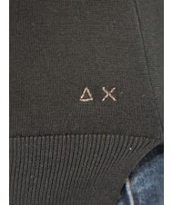 SUN68 SOLID Pulover de bumbac negru - Pulovere pentru femei - 2