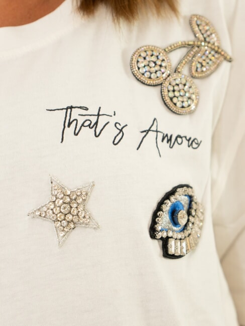 BOXY Tricou din bumbac porţelan - tricou