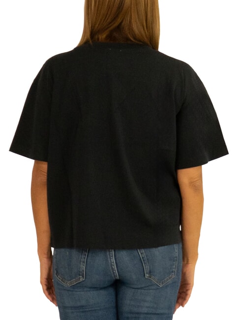 BOXY Tricou din bumbac negru - tricou