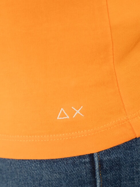 BOXY Tricou cu decolteu în V portocale - tricou