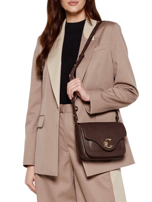 C-ME Geantă de umăr brunetă - Genți femei